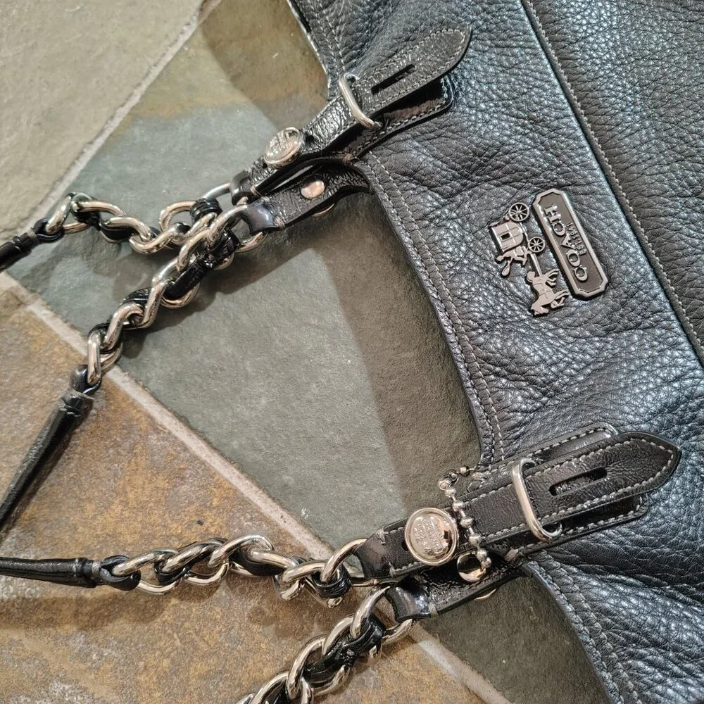 Coach Black Leather Y2K Bag